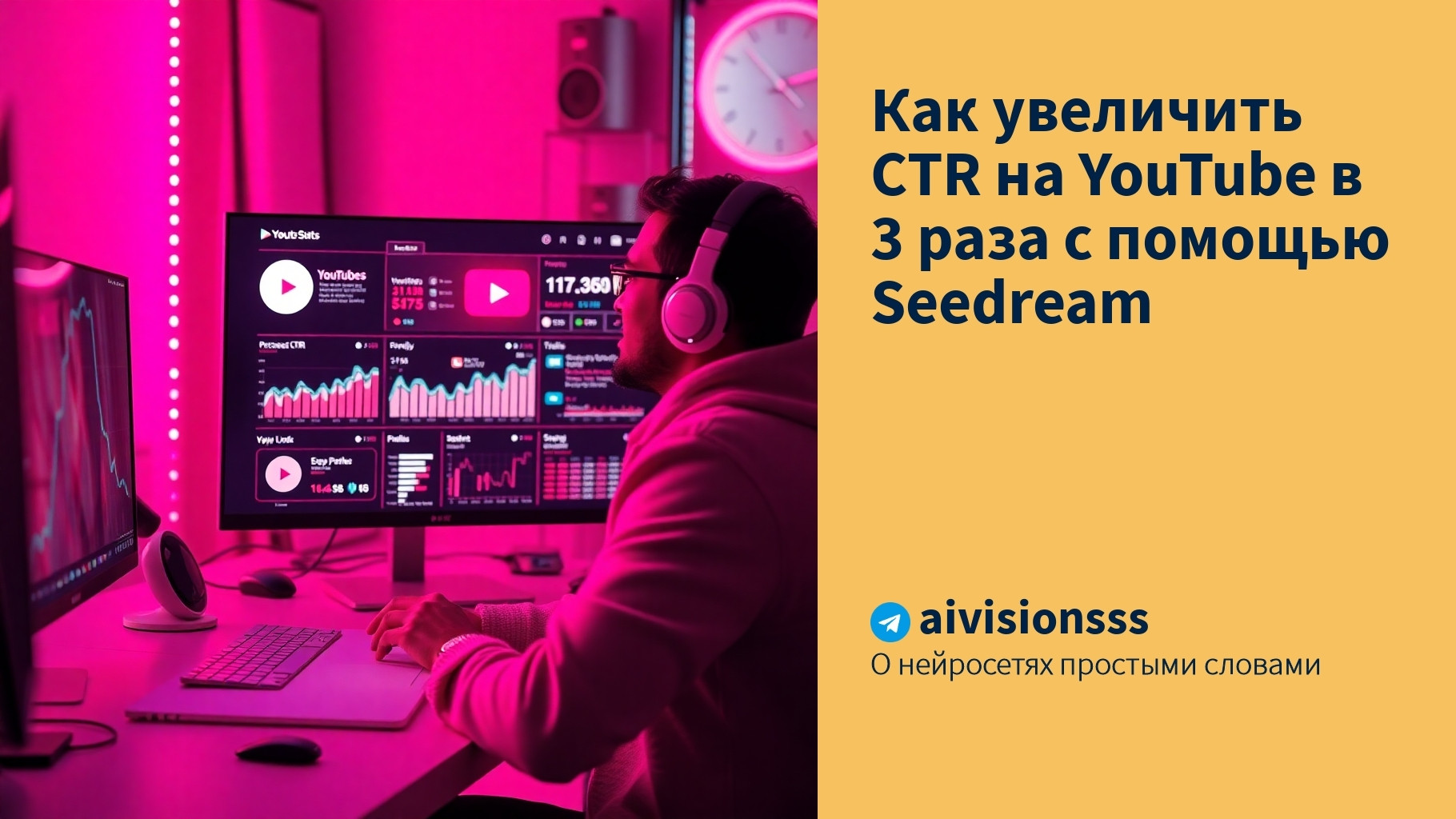 Вы сейчас просматриваете Как увеличить CTR на YouTube в 3 раза с помощью Seedream