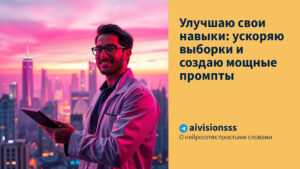 Читать далее о этой статье Улучшаю свои навыки: ускоряю выборки и создаю мощные промпты