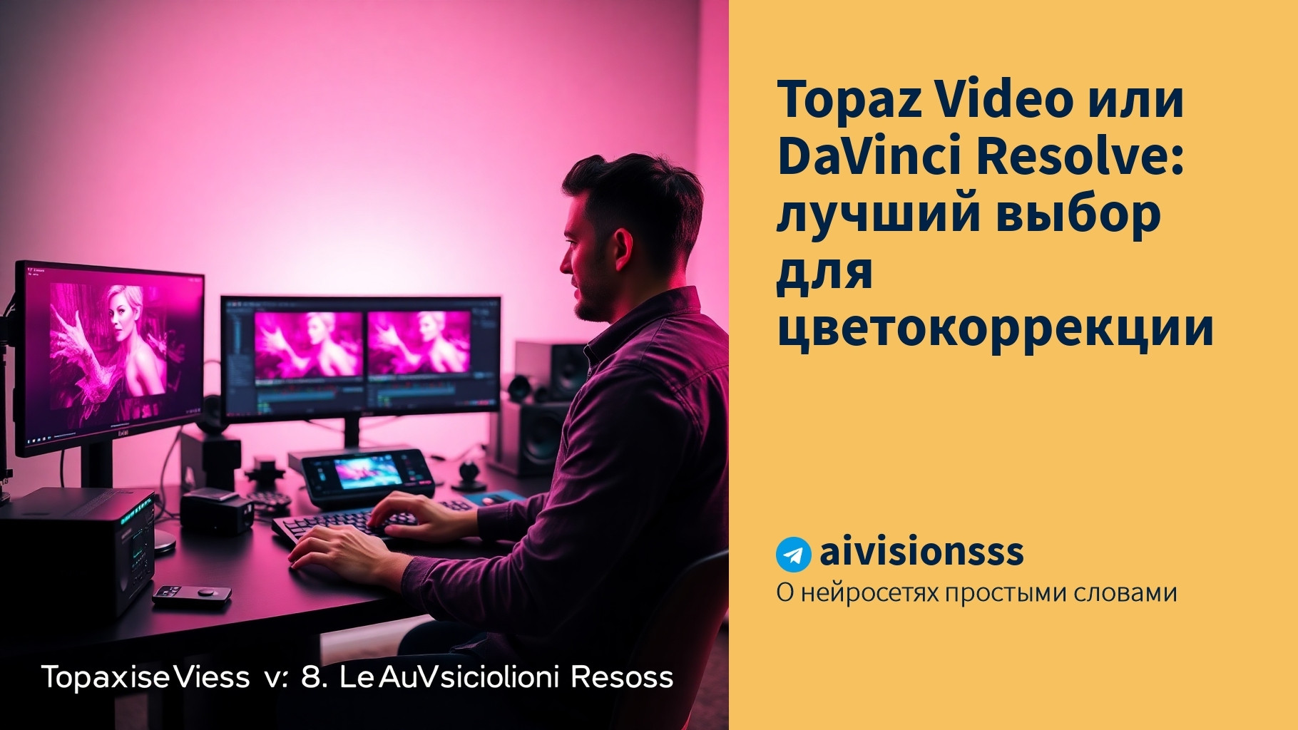 Читать далее о этой статье Topaz Video или DaVinci Resolve: лучший выбор для цветокоррекции