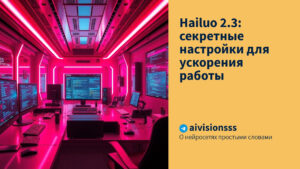 Читать далее о этой статье Hailuo 2.3: секретные настройки для ускорения работы