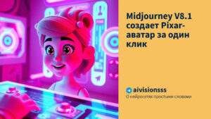 Читать далее о этой статье Midjourney V8.1 создает Pixar-аватар за один клик