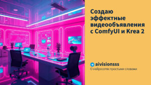 Читать далее о этой статье Создаю эффектные видеообъявления с ComfyUI и Krea 2