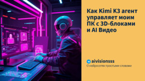 Читать далее о этой статье Как Kimi K3 агент управляет моим ПК с 3D-блоками и AI Видео