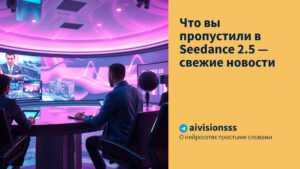 Читать далее о этой статье Что вы пропустили в Seedance 2.5 — свежие новости