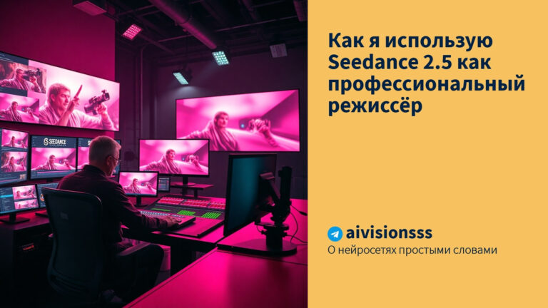 Как я использую Seedance 2.5 как профессиональный режиссёр